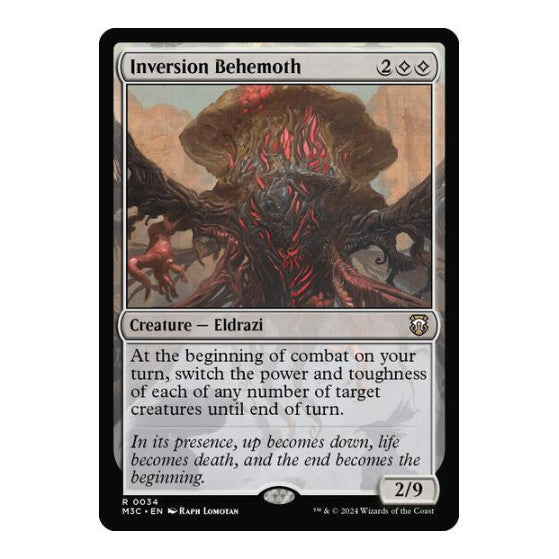 Inversion Behemoth (M3C) #34 Rare (Lightly Played) Commander: Modern Horizons 3 Magic: The Gathering: 2024
