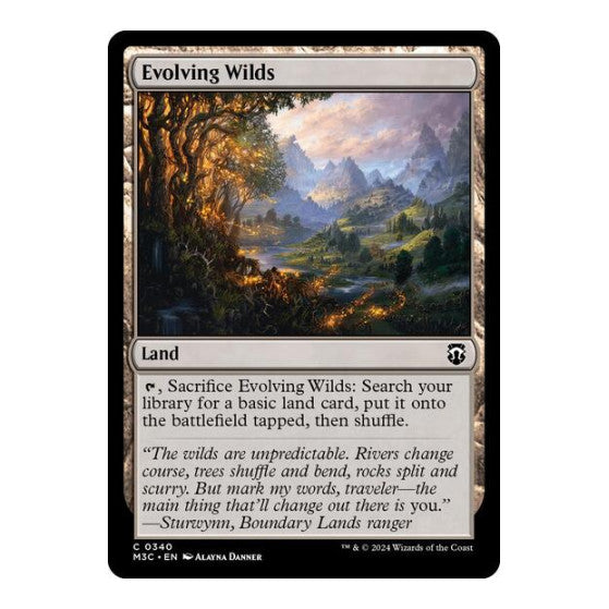Evolving Wilds (M3C) #340 Common (Lightly Played) Commander: Modern Horizons 3 Magic: The Gathering: 2024