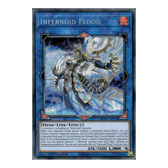 Infernoid Flood (BLTR) #BLTR-EN014 Secret Rare (1st Edition Near Mint) Battles of Legend: Terminal Revenge YuGiOh: 2024
