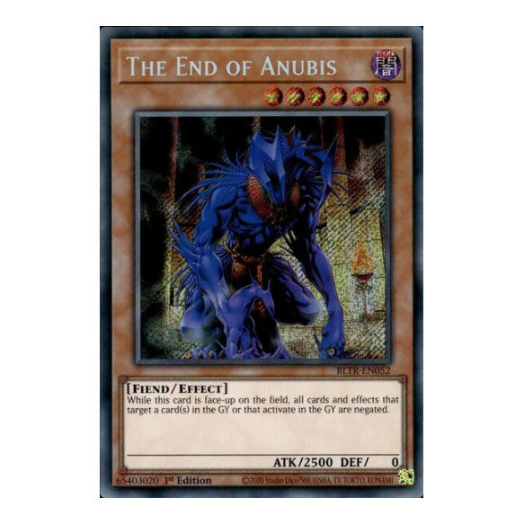 The End of Anubis (BLTR) #BLTR-EN052 Secret Rare (1st Edition Near Mint) Battles of Legend: Terminal Revenge YuGiOh: 2024