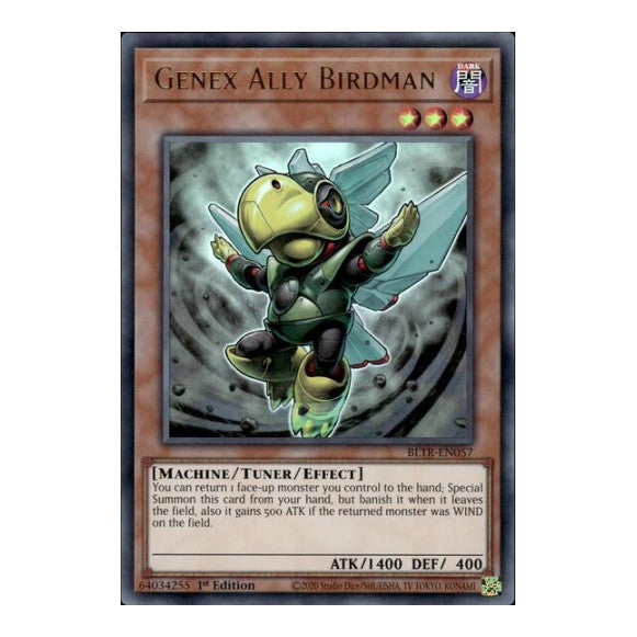 Genex Ally Birdman (BLTR) #BLTR-EN057 Ultra Rare Battles of Legend: Terminal Revenge YuGiOh: 2024