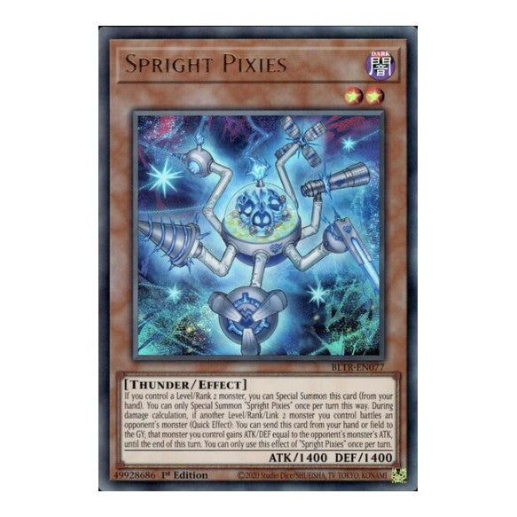 Spright Pixies (BLTR) #BLTR-EN077 Ultra Rare (1st Edition Near Mint) Battles of Legend: Terminal Revenge YuGiOh: 2024