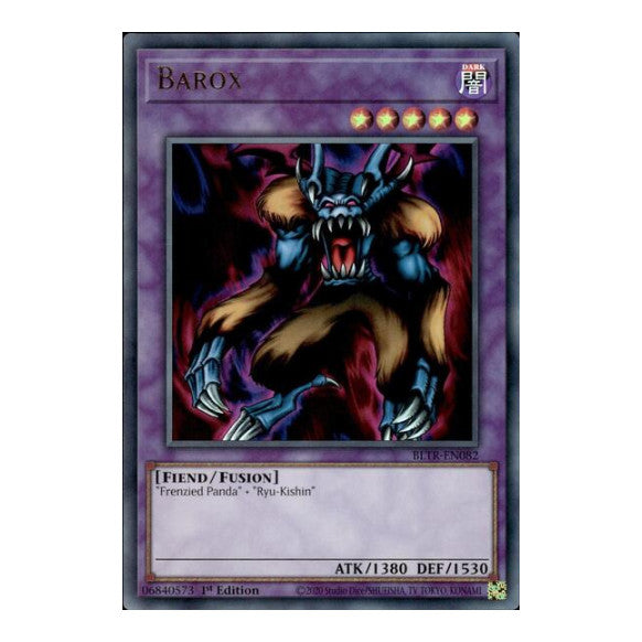 Barox (BLTR) #BLTR-EN082 Ultra Rare (1st Edition Near Mint) Battles of Legend: Terminal Revenge YuGiOh: 2024