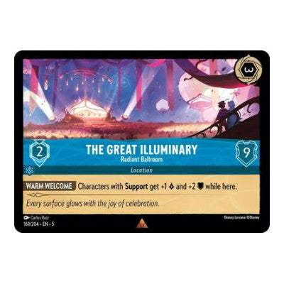 The Great Illuminary Radiant Ballroom (5) #169/204 Rare (Near Mint) Shimmering Skies Disney Lorcana: 2024