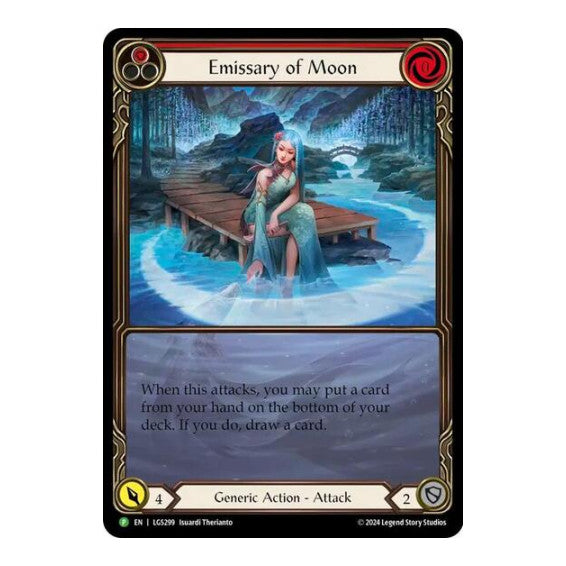 Emissary of Moon - LGS299 (PR) #LGS299 Promo (Rainbow Foil Near Mint) Flesh and Blood: Promo Cards Flesh and Blood TCG: 2019