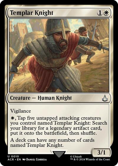 Templar Knight (ACR) #10 Uncommon Universes Beyond: Assassin's Creed Magic: The Gathering: 2024