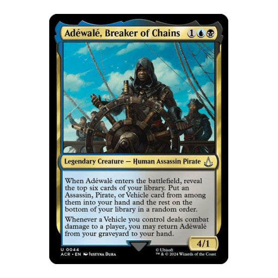 Adewale, Breaker of Chains (ACR) #44 Uncommon (Moderately Played) Universes Beyond: Assassin's Creed Magic: The Gathering: 2024