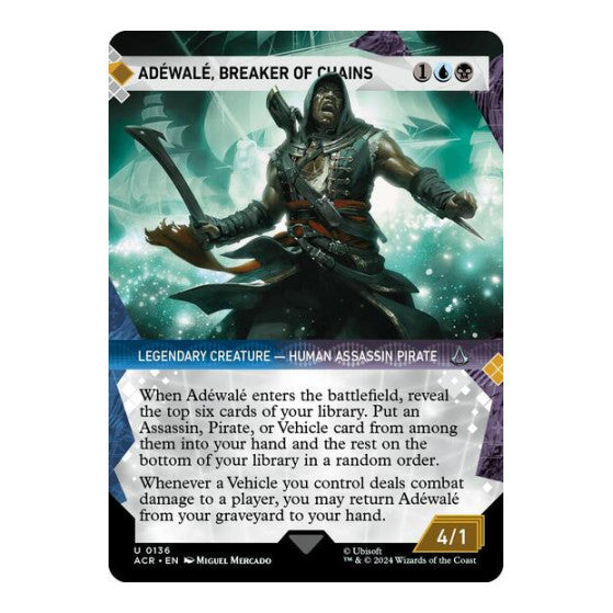 Adewale, Breaker of Chains (Showcase) (ACR) #136 Uncommon (Lightly Played) Universes Beyond: Assassin's Creed Magic: The Gathering: 2024