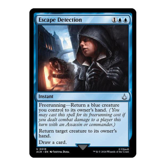 Escape Detection (ACR) #18 Uncommon (Lightly Played) Universes Beyond: Assassin's Creed Magic: The Gathering: 2024