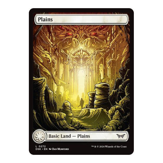Plains 0272 Full Art (DSK) #272 Land Duskmourn: House of Horror Magic: The Gathering: 2024