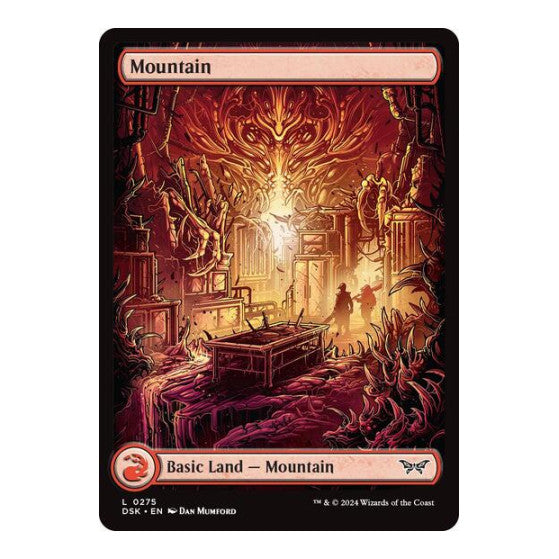 Mountain 0275 Full Art (DSK) #275 Land Duskmourn: House of Horror Magic: The Gathering: 2024