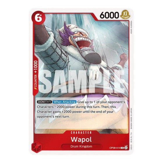 Wapol (OP08) #OP08-014 Rare Two Legends One Piece Card Game: 2024