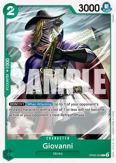 Giovanni (OP08) #OP08-026 Common (Near Mint) Two Legends One Piece Card Game: 2024