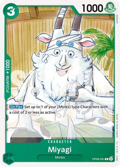 Miyagi (OP08) #OP08-031 Common (Near Mint) Two Legends One Piece Card Game: 2024