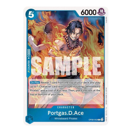 Portgas.D.Ace (OP08) #OP08-052 Rare Two Legends One Piece Card Game: 2024