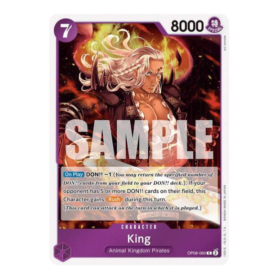 King (060) (OP08) #OP08-060 Rare Two Legends One Piece Card Game: 2024