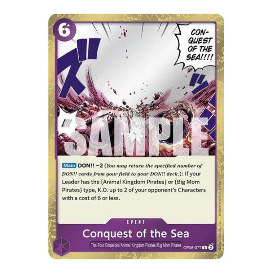 Conquest of the Sea (OP08) #OP08-077 Rare Two Legends One Piece Card Game: 2024