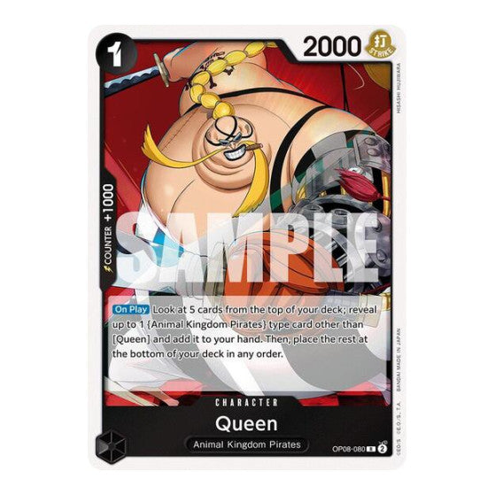 Queen (OP08) #OP08-080 Rare Two Legends One Piece Card Game: 2024