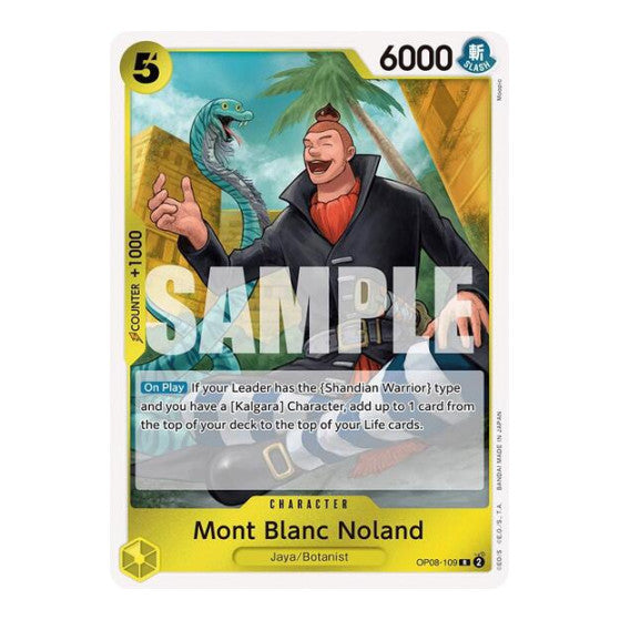 Mont Blanc Noland (OP08) #OP08-109 Rare Two Legends One Piece Card Game: 2024