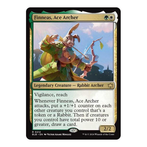 Finneas Ace Archer (BLB) #212 Rare (Lightly Played) Bloomburrow Magic: The Gathering: 2024