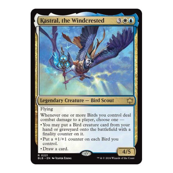 Kastral the Windcrested (BLB) #221 Rare (Lightly Played) Bloomburrow Magic: The Gathering: 2024
