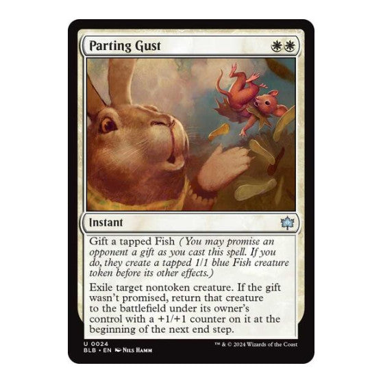 Parting Gust (BLB) #24 Uncommon (Lightly Played) Bloomburrow Magic: The Gathering: 2024