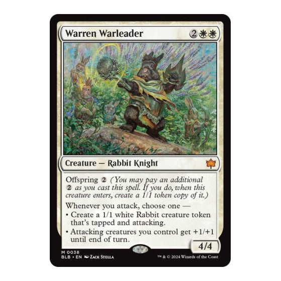 Warren Warleader (BLB) #38 Mythic Rare Bloomburrow Magic: The Gathering: 2024