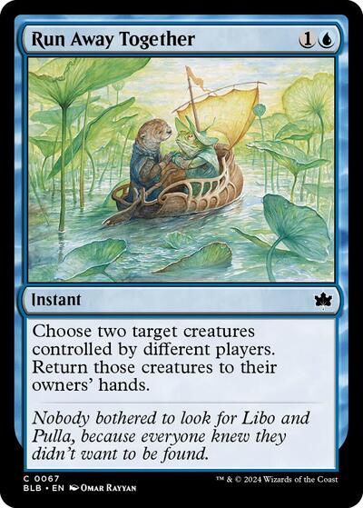 Run Away Together (BLB) #67 Common Bloomburrow Magic: The Gathering: 2024