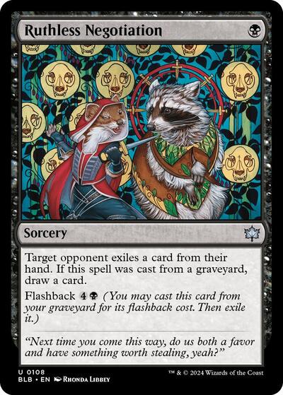 Ruthless Negotiation (BLB) #108 Uncommon (Near Mint) Bloomburrow Magic: The Gathering: 2024