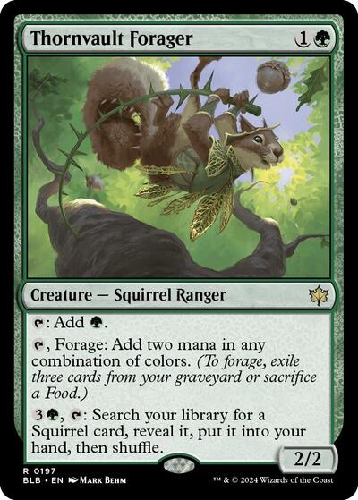 Thornvault Forager (BLB) #197 Rare (Lightly Played) Bloomburrow Magic: The Gathering: 2024