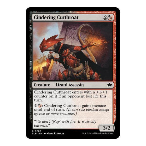 Cindering Cutthroat (BLB) #208 Common Bloomburrow Magic: The Gathering: 2024