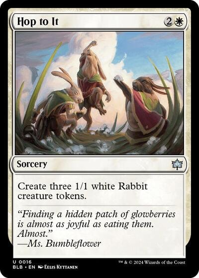 Hop to It (BLB) #16 Uncommon (Lightly Played) Bloomburrow Magic: The Gathering: 2024