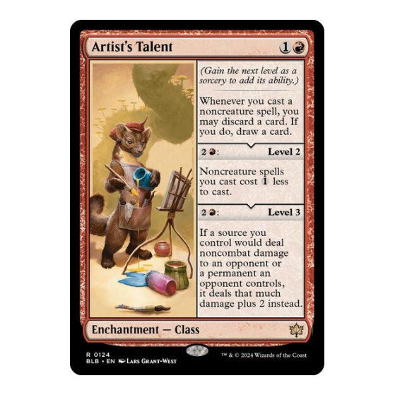 Artists Talent (BLB) #124 Rare (Near Mint) Bloomburrow Magic: The Gathering: 2024