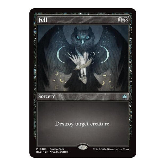 Fell (PPBLB) #383 Promo (Lightly Played) Promo Pack: Bloomburrow Magic: The Gathering: 2024
