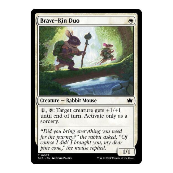 Brave Kin Duo (BLB) #3 Common Bloomburrow Magic: The Gathering: 2024
