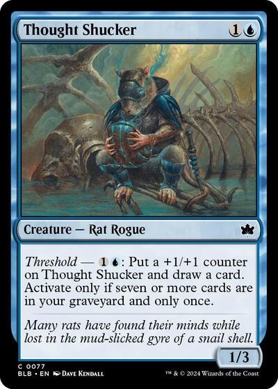 Thought Shucker (BLB) #77 Common Bloomburrow Magic: The Gathering: 2024