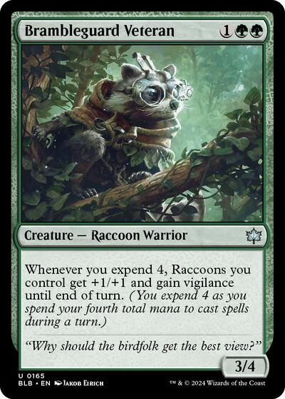 Brambleguard Veteran (BLB) #165 Uncommon (Lightly Played) Bloomburrow Magic: The Gathering: 2024