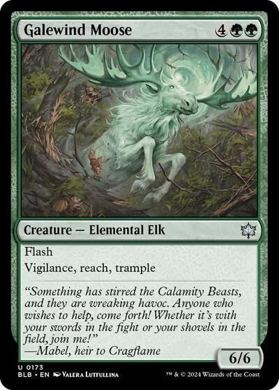 Galewind Moose (BLB) #173 Uncommon (Lightly Played) Bloomburrow Magic: The Gathering: 2024