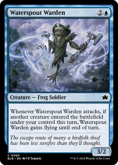 Waterspout Warden (BLB) #80 Common (Lightly Played) Bloomburrow Magic: The Gathering: 2024