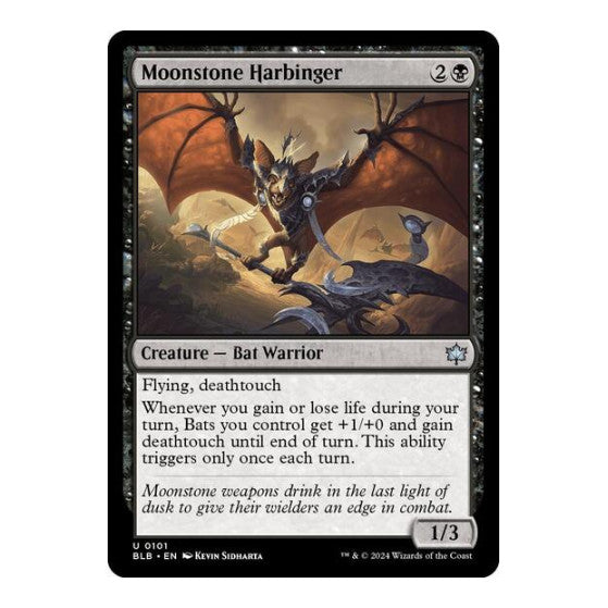 Moonstone Harbinger (BLB) #101 Uncommon (Near Mint) Bloomburrow Magic: The Gathering: 2024