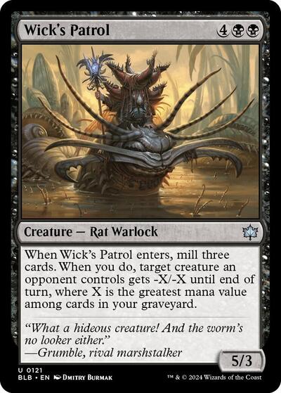 Wicks Patrol (BLB) #121 Uncommon (Near Mint) Bloomburrow Magic: The Gathering: 2024
