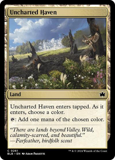 Uncharted Haven (BLB) #261 Common (Lightly Played) Bloomburrow Magic: The Gathering: 2024