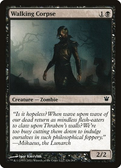 Walking Corpse (ISD) #126 Common Innistrad Magic: The Gathering: 2011