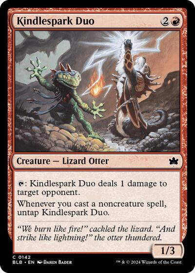 Kindlespark Duo (BLB) #142 Common (Lightly Played) Bloomburrow Magic: The Gathering: 2024