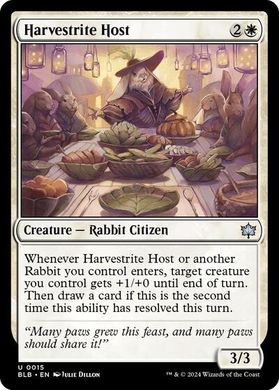 Harvestrite Host (BLB) #15 Uncommon (Lightly Played) Bloomburrow Magic: The Gathering: 2024