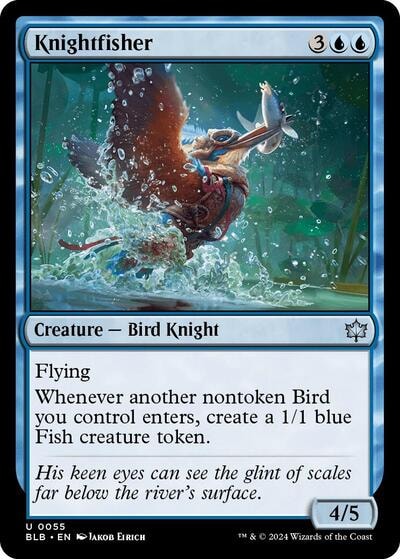 Knightfisher (BLB) #55 Uncommon (Lightly Played) Bloomburrow Magic: The Gathering: 2024