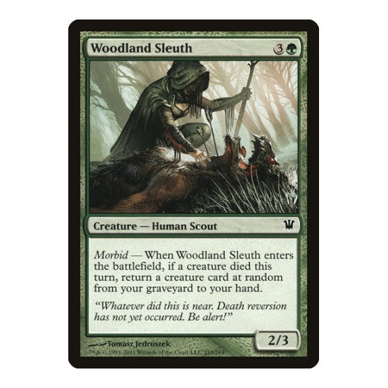 Woodland Sleuth (ISD) #210 Common (Lightly Played) Innistrad Magic: The Gathering: 2011