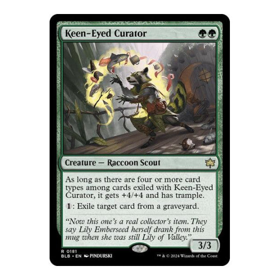 Keen Eyed Curator (BLB) #181 Rare (Foil Near Mint) Bloomburrow Magic: The Gathering: 2024