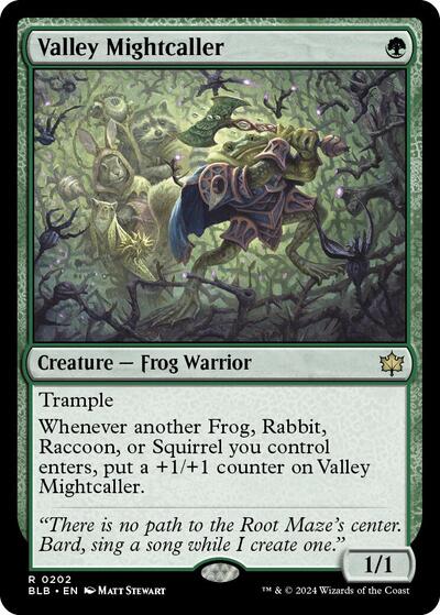 Valley Mightcaller (BLB) #202 Rare (Lightly Played) Bloomburrow Magic: The Gathering: 2024