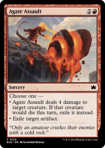 Agate Assault (BLB) #122 Common (Lightly Played) Bloomburrow Magic: The Gathering: 2024